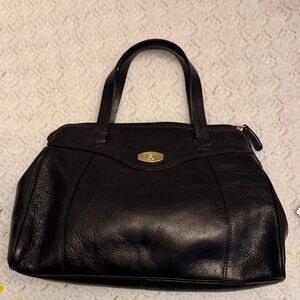 Etienne Aigner Black Leather Handbag
